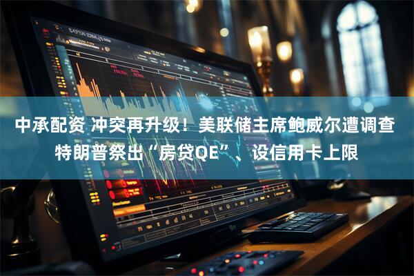 中承配资 冲突再升级！美联储主席鲍威尔遭调查 特朗普祭出“房贷QE”、设信用卡上限